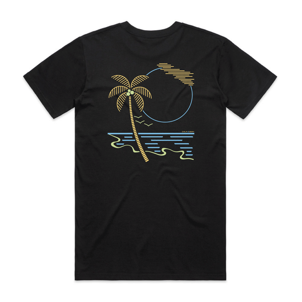 Crew Neck Black Back